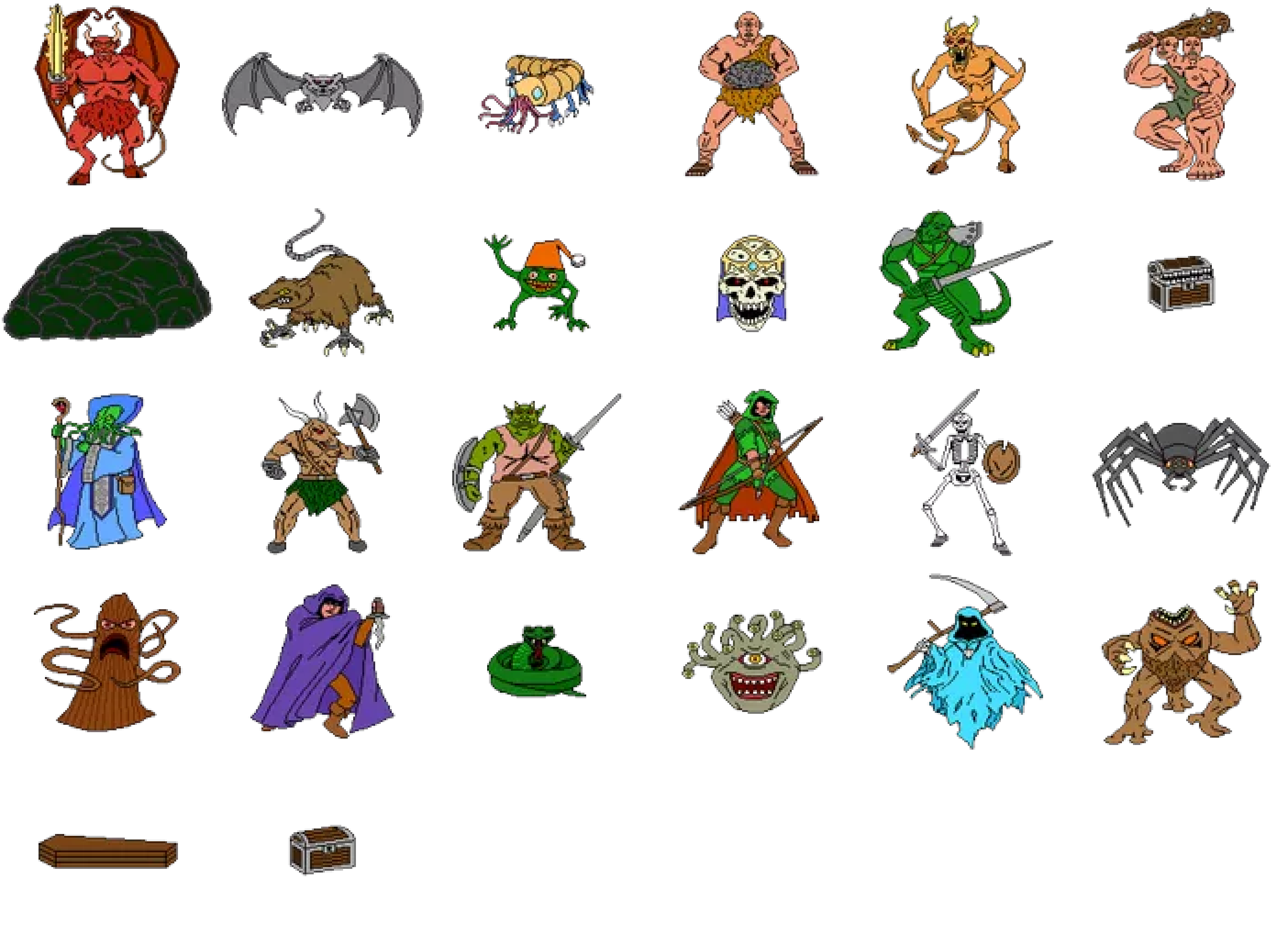 Apple IIGS - Dungeon sprite sheet