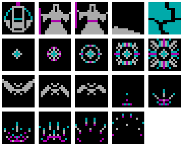 CGA - Mondain sprite sheet