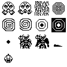 Ultima III Mac - Mondain sprite sheet
