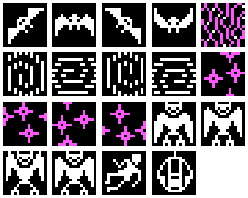Ultima IV CGA - Mondain sprite sheet