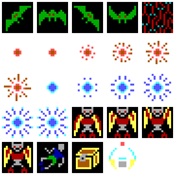 Ultima IV EGA - Mondain sprite sheet