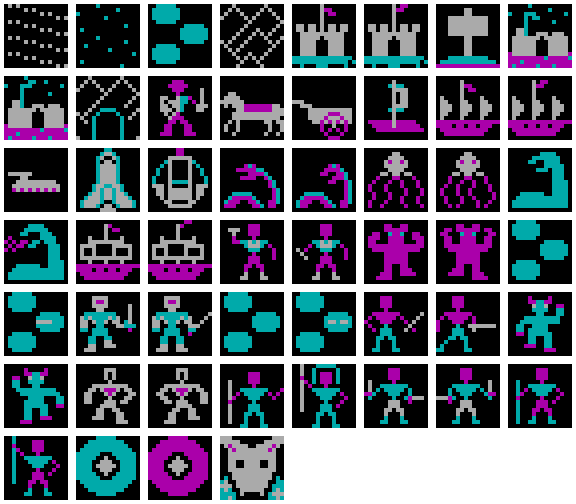 CGA - Overland sprite sheet