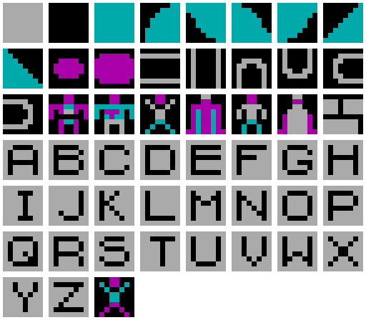 CGA - City/Castle sprite sheet