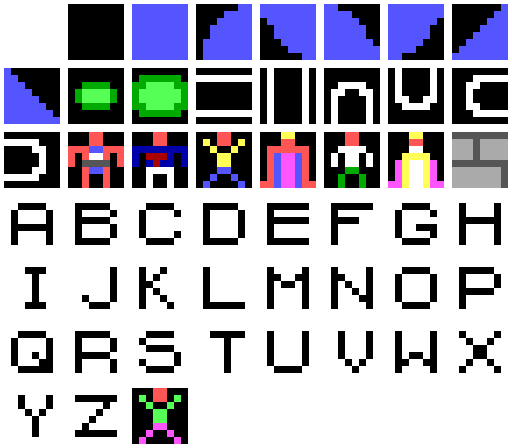 EGA - City/Castle sprite sheet